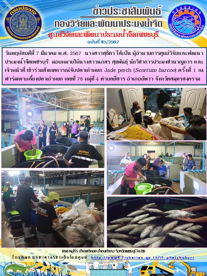 ข่าวประชาสัมพันธ์ครั้งที่ 45/2567..คลิก