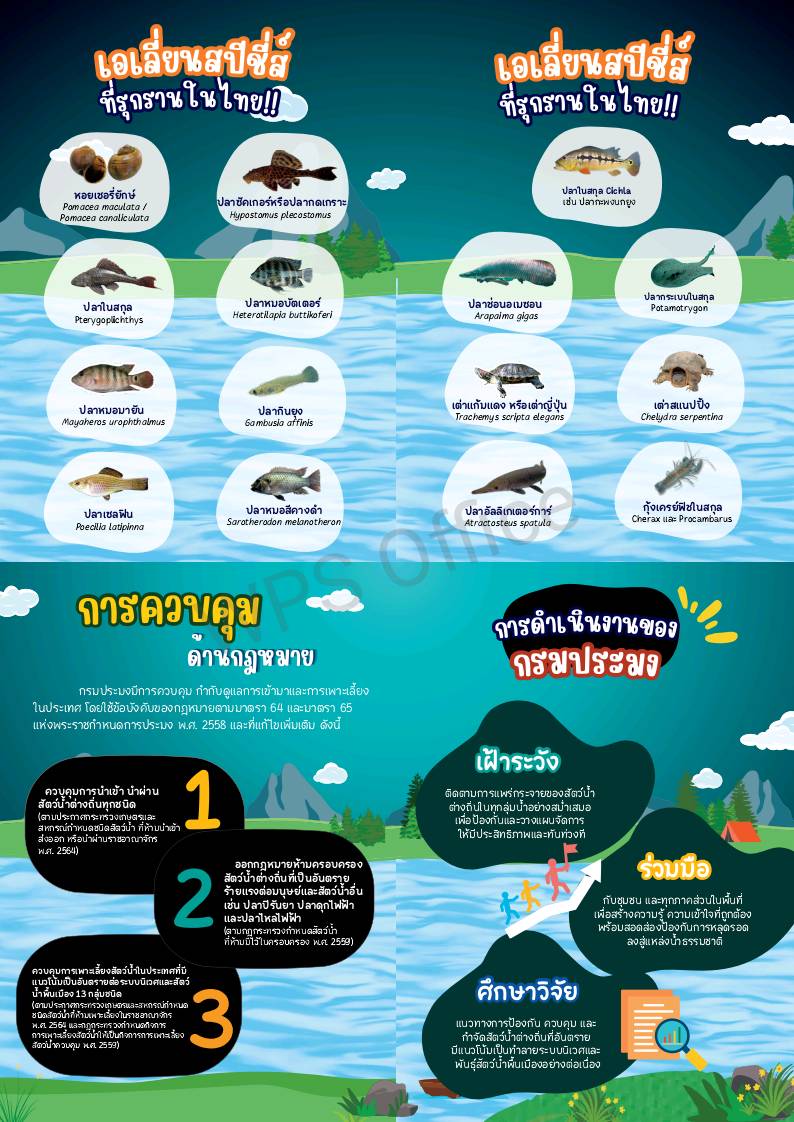 สัตว์น้ำต่างถ่ินที่รุกรานคืออะไร..คลิก