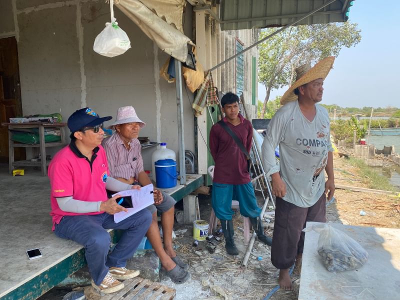 สำนักงานประมงพื้นที่กรุงเทพมหานคร ลงพื้นที่ให้บริการแก่เกษตรกร และชี้แจงหลักเกณฑ์และเงื่อนไขการสมัครเข้าร่วมโครงการเชื่อมโยงการระบายจำหน่ายปลากะพง ปี 2567