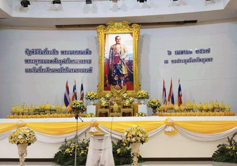 วันที่ระลึกพระบาทสมเด็จพระพุทธยอดฟ้าจุฬาโลกมหาราชและวันที่ระลึกมหาจักกรีบรมราชวงศ์..คลิก