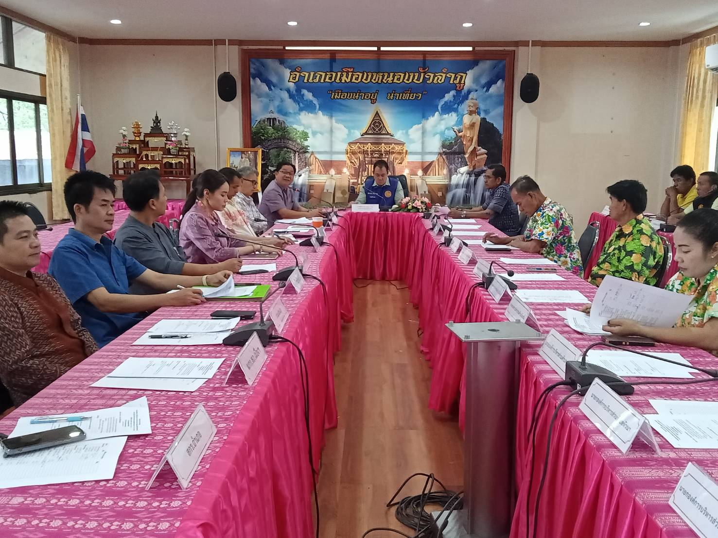 นายสมภาร วังคีรี ประมงอำเภอเมืองหนองบัวลำภู ร่วมประชุมเตรียมความพร้อมโครงการบรรพชาสามเณรภาคฤดูร้อน เฉลิมพระเกียรติพระบาทสมเด็จพระเจ้าอยู่หัวเนื่องในโอกาสมหามงคลเฉลิมพระชนมพรรษา ๖ รอบ ๒๘ กรกฎาคม ๒๕๖๗..คลิก
