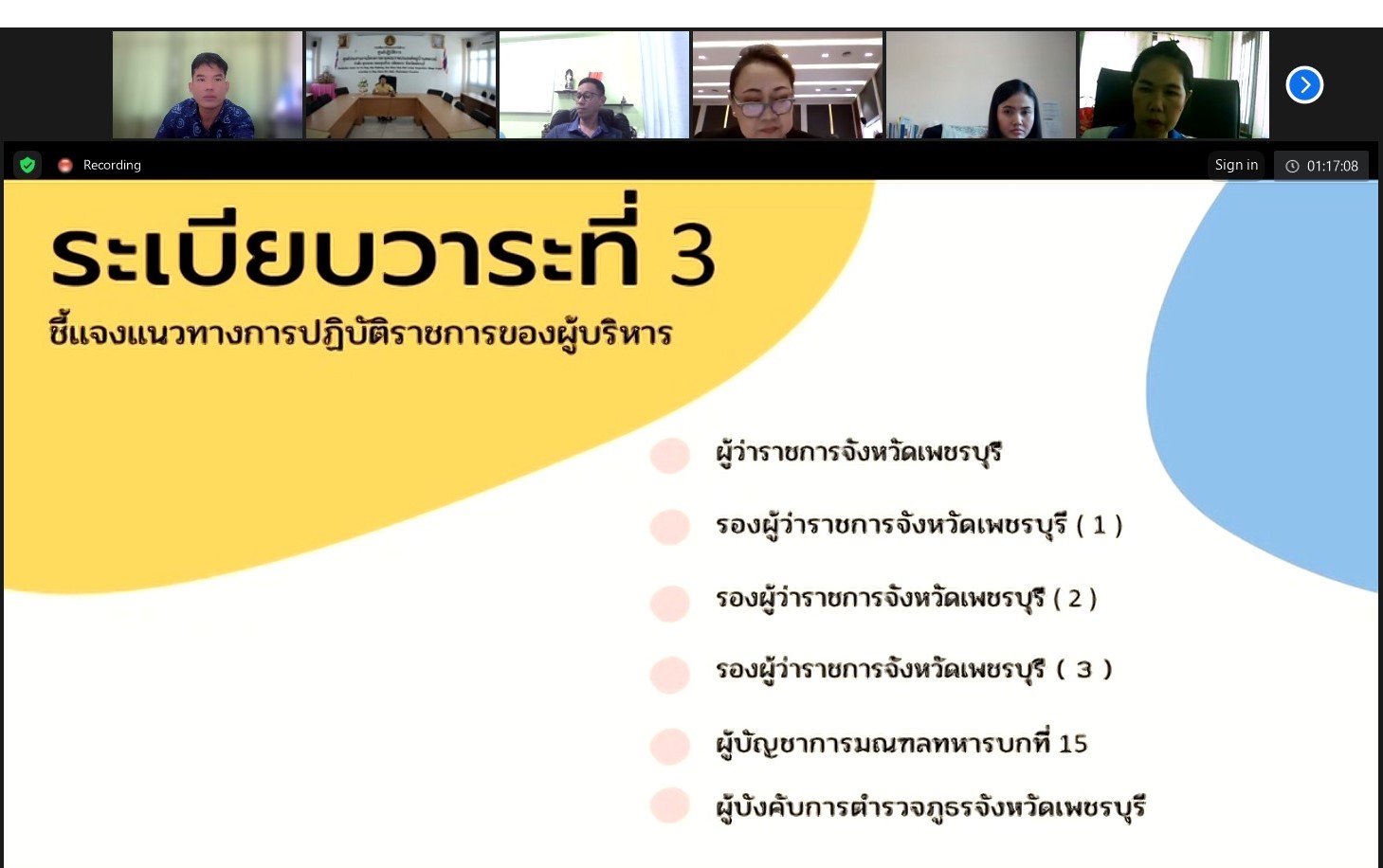 เข้าร่วมประชุมคณะกรมการจังหวัด และหัวหน้าส่วนราชการจังหวัดเพชรบุรี ประจำเดือนเมษายน ๒๕๖๗ (ครั้งที่ ๔/๒๕๖๗)..คลิก