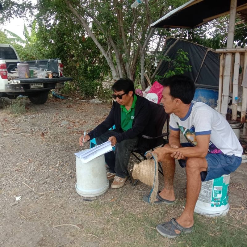 สำนักงานประมงพื้นที่กรุงเทพมหานคร ลงพื้นที่ให้บริการแก่เกษตรกรในพื้นที่แขวงท่าข้าม เขตบางขุนเทียน กรุงเทพมหานคร