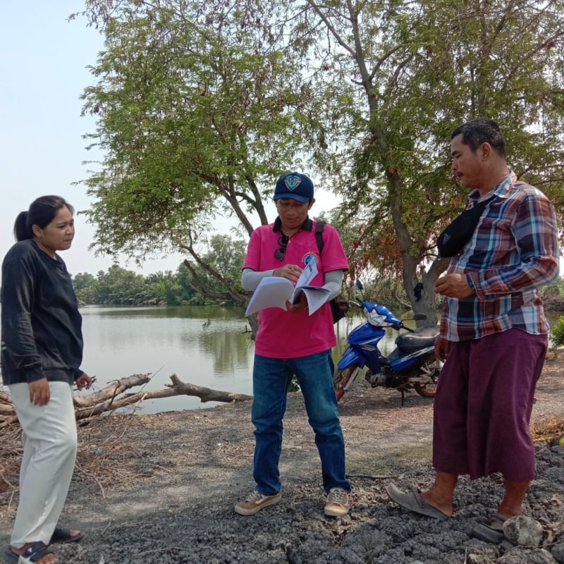 สำนักงานประมงพื้นที่กรุงเทพมหานคร ลงพื้นที่ให้บริการแก่เกษตรกรในพื้นที่แขวงท่าข้าม เขตบางขุนเทียน กรุงเทพมหานคร