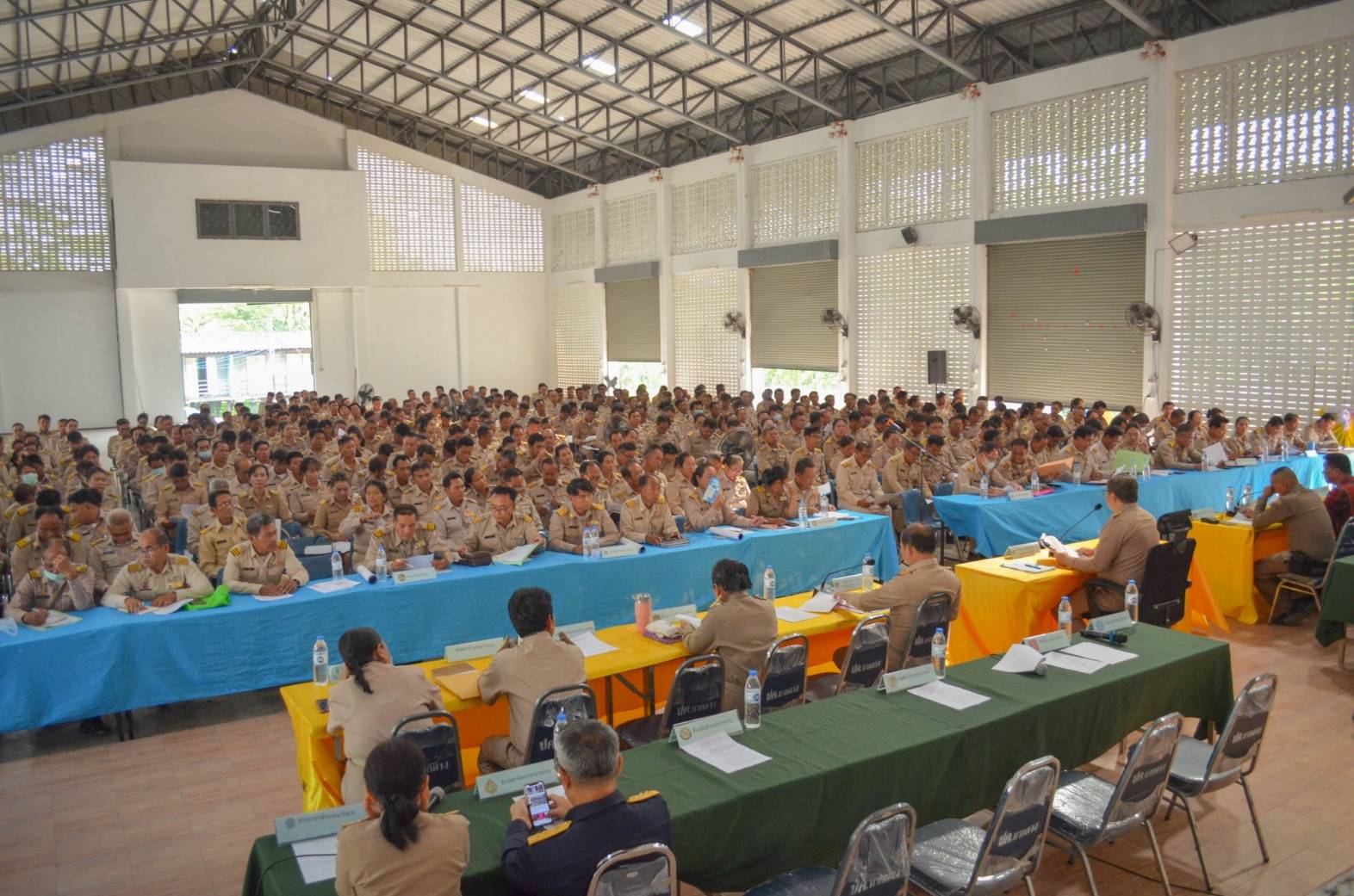 ประมงอำเภอนากลาง ร่วมประชุมประจำเดือนหัวหน้าส่วนราชการ กำนัน ผู้ใหญ่บ้าน ฯลฯ อำเภอนากลาง