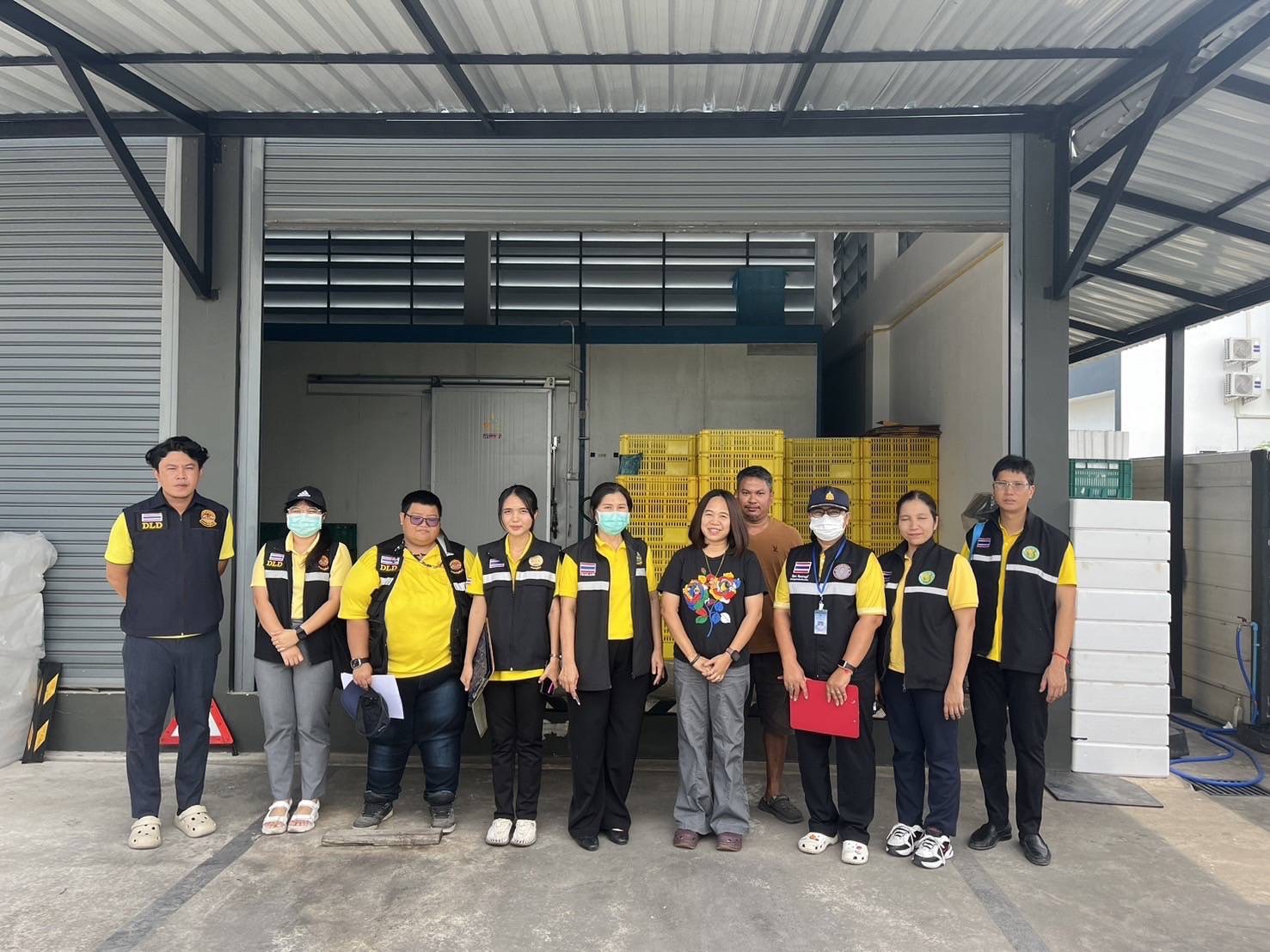 การตรวจสอบห้องเย็นหรือสถานที่เก็บเนื้อสัตว์/ซากสัตว์ และสถานที่เก็บสินค้าเกษตร จำนวน 22 แห่ง..คลิก