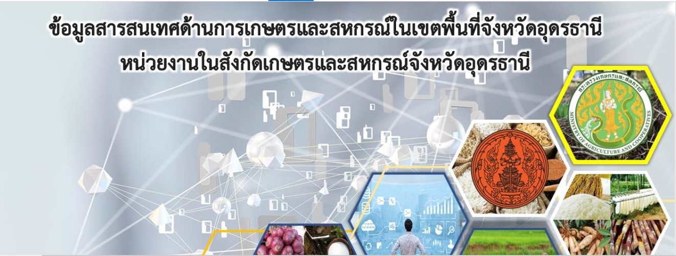 ประชาสัมพันธ์ข้อมูลสารสนเทศการเกษตรจังหวัดอุดรธานี ในรูปแบบ Dashboard