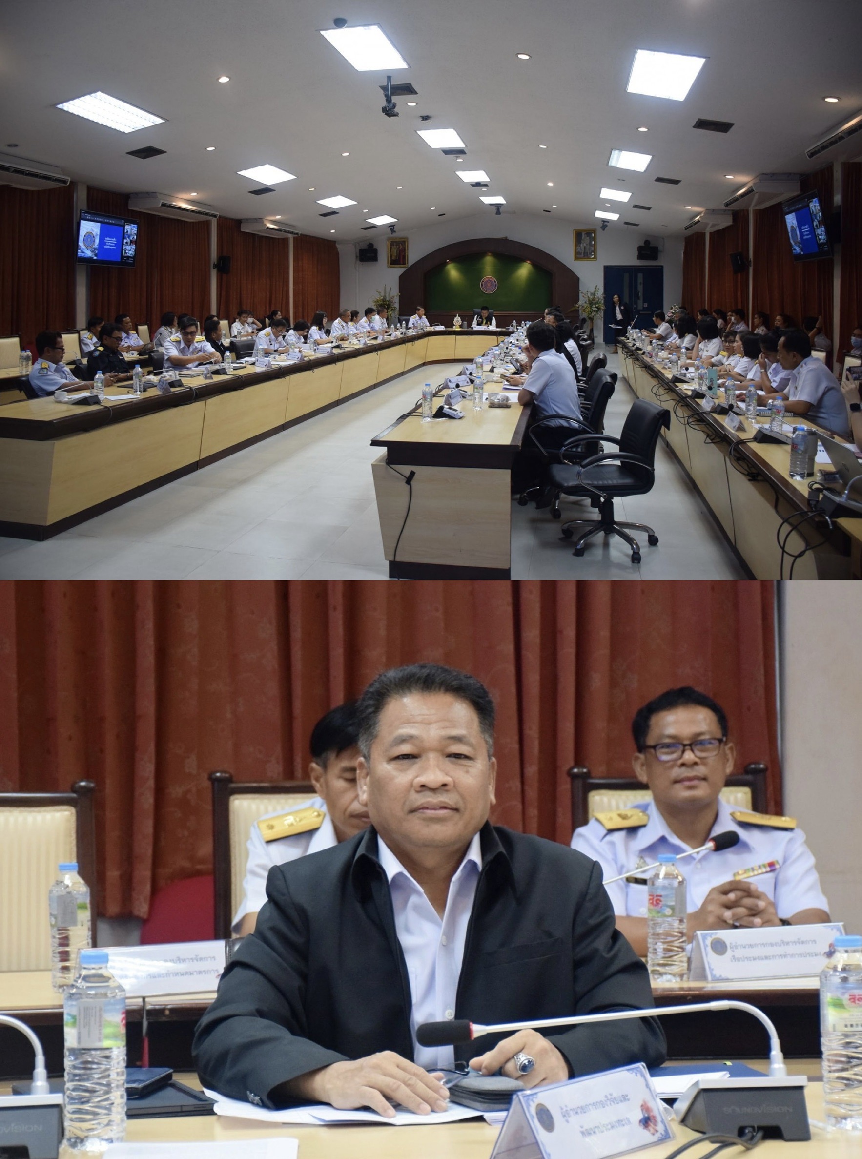วันอังคารที่ 21 พฤษภาคม?  2567 เวลา 13.00 น. นายอำนวย คงพรหม ผู้อำนวยการกองวิจัยและพัฒนาประมงทะเล เข้าร่วมประชุม ซึ่งที่ประชุมได้มีการรายงานผลการปฏิบัติงาน ผลการดำเนินงานของโครงการต่างๆ ตามนโยบายของผู้บริหาร รวมถึงความก้าวหน้าการขับเคลื่อนนโยบายและข้อสั่งการของรัฐมนตรีว่าการกระทรวงเกษตรและสหกรณ์ และมีการเร่งรัดติดตามผลการดำเนินงานตามนโยบายของส่วนราชการตามที่ได้รับมอบหมาย เพื่อให้การปฏิบัติราชการของข้าราชการกรมประมงเป็นไปตามวัตถุประสงค์และนโยบายของกระทรวงเกษตรและสหกรณ์..คลิก
