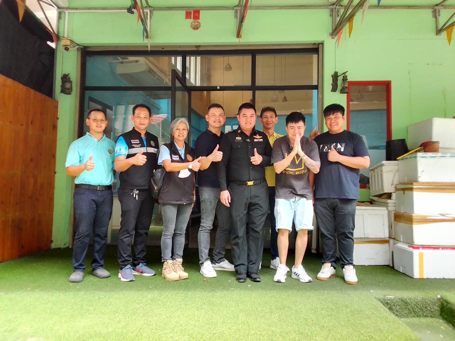 เข้าตรวจเยี่ยมฟาร์มเกษตรกรผู้เพาะเลี้ยง ปลาปอมปาดัวร์