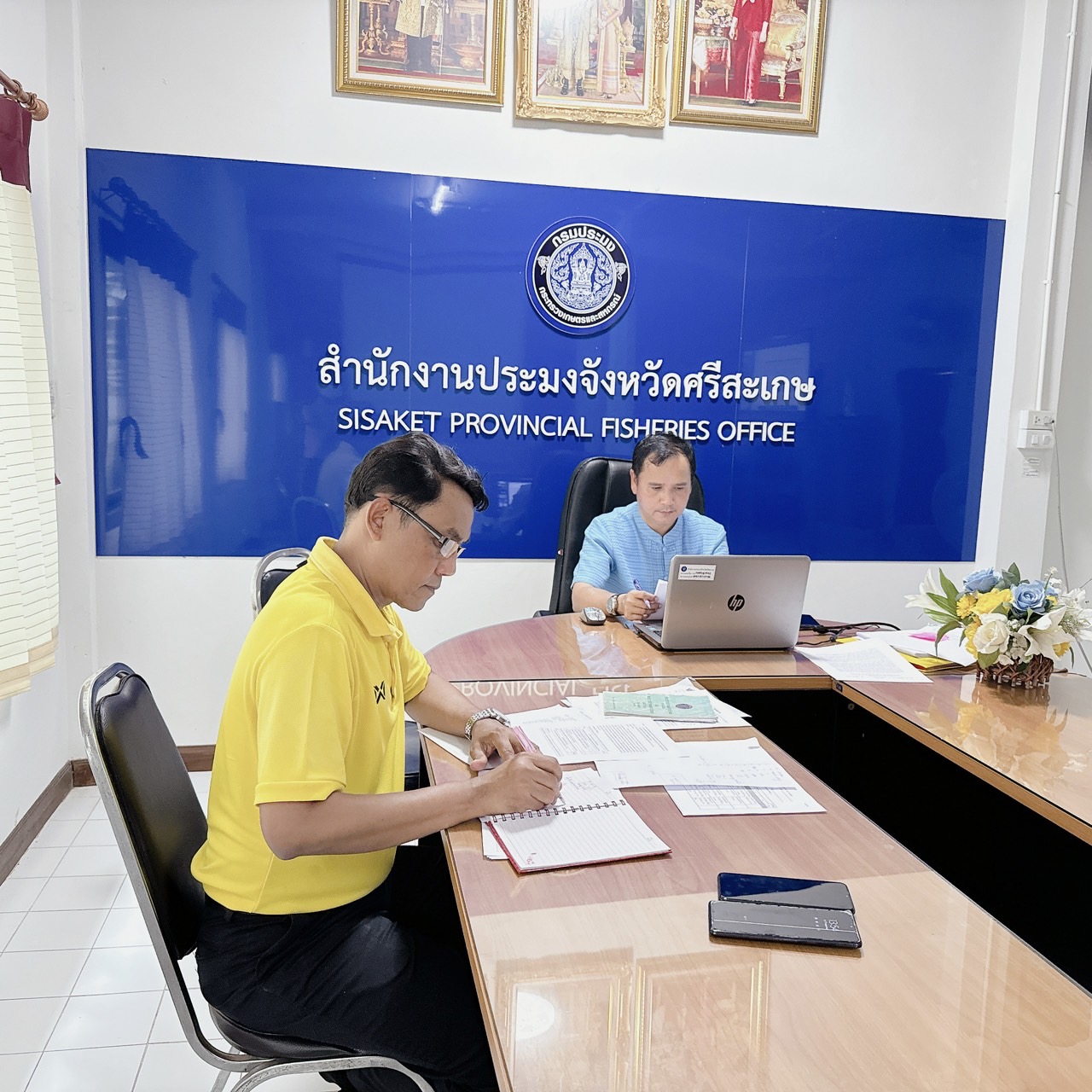 เข้าร่วมประชุมผ่านระบบโปรแกรม Zoom Meeting เพื่อรับฟังผลการติดตามทางด้านวิชาการต่อมาตรการฤดูสัตว์น้ำจืดมีไข่..คลิก