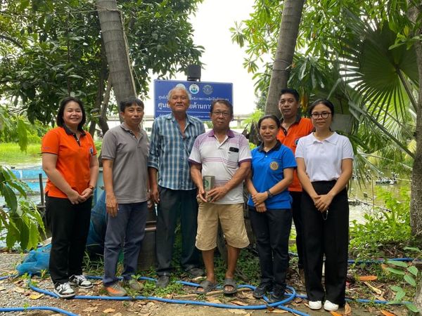 สำนักงานประมงพื้นที่กรุงเทพมหานคร ดำเนินการติดตามโครงการศูนย์การเรียนรู้การเพิ่มประสิทธิภาพการผลิตสินค้าเกษตร
