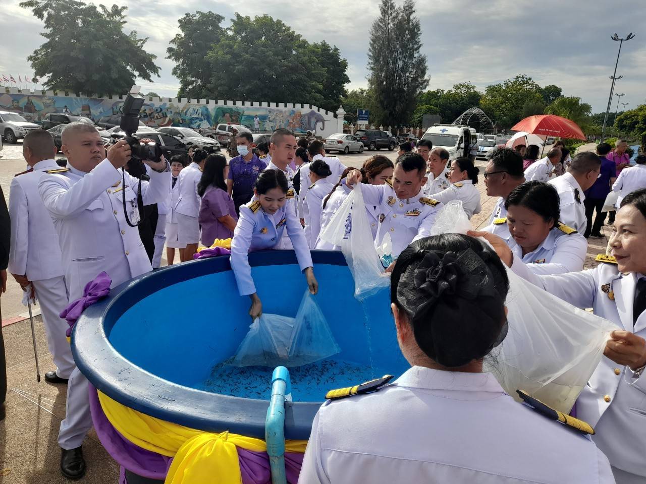 ปล่อยพันธุ์สัตว์น้ำเฉลิมพระเกียรติ จำนวน 200,000 ตัว เนื่องในโอกาสวันเฉลิมพระชนมพรรษา สมเด็จพระนางเจ้าฯ พระบรมราชินี 3 มิถุนายน 2567