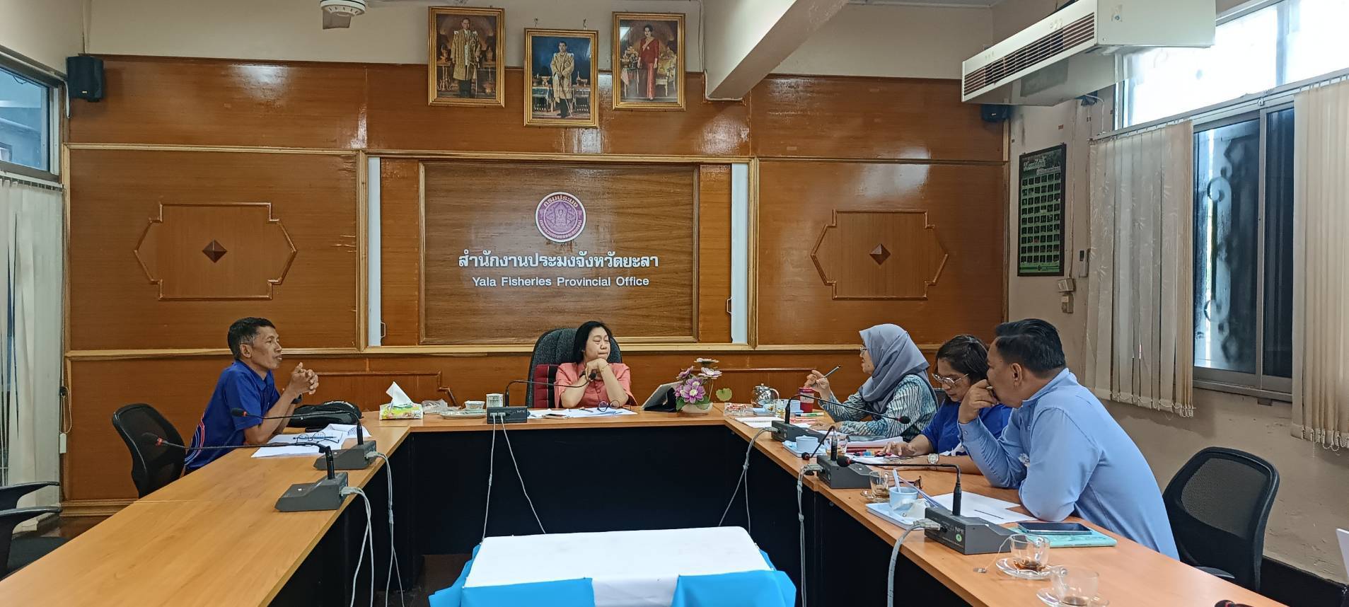 ภาพกิจกรรมเข้าร่วมประชุมการนำเสนอโครงการขององค์กรชุมชนประมงท้องถิ่นจังหวัดยะลา..คลิก