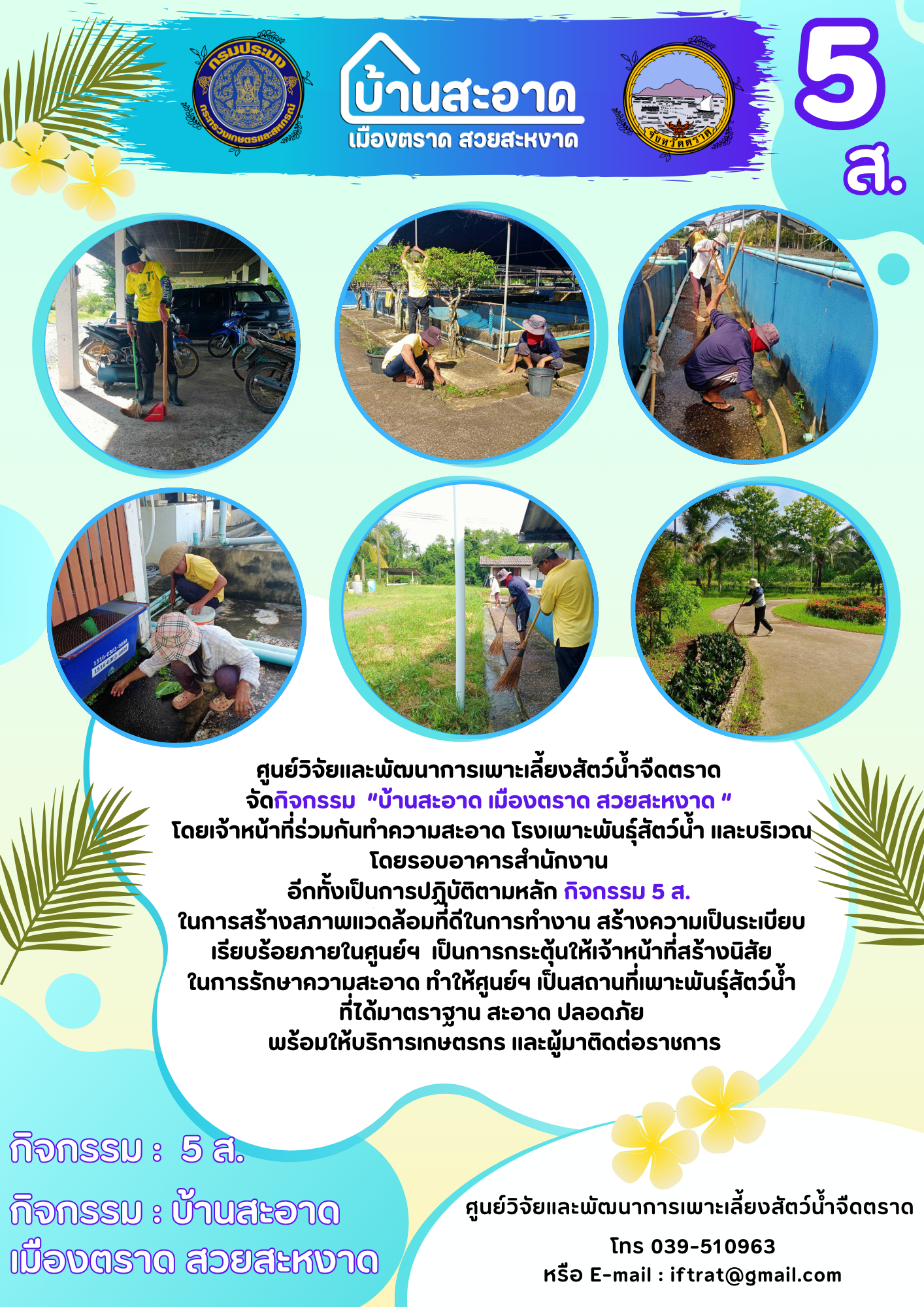 กิจกรรม บ้านสะอาด เมืองตราด สวยสะงาด