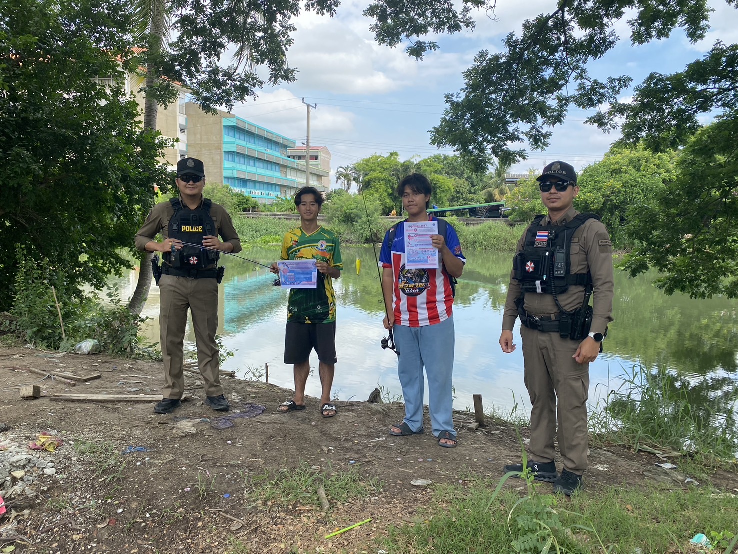 (อ.บางกรวย) ลงพื้นที่ประชาสัมพันธ์การงดทำการประมงในช่วงฤดูน้ำแดง 2567..คลิก