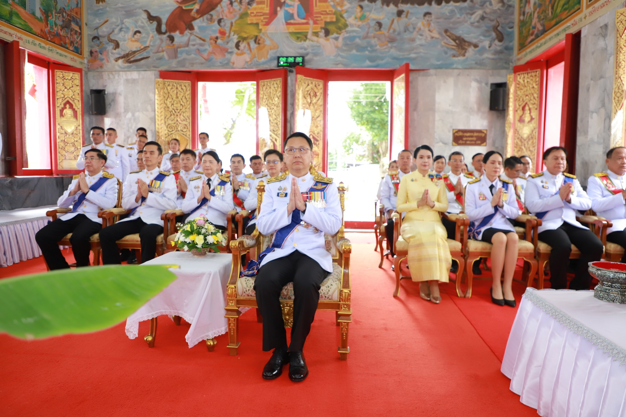 พิธีเวียนเทียนสมโภชน้ำพระพุทธมนต์ศักดิ์สิทธิ์ เฉลิมพระเกียรติ พระบาทสมเด็จพระเจ้าอยู่หัว
