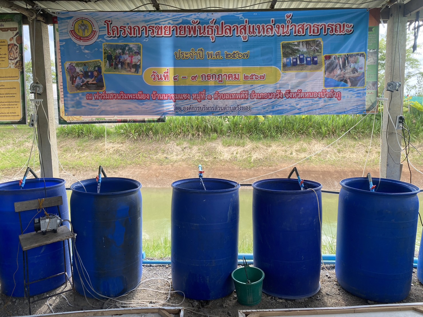 ประมงอำเภอนากลาง่วมกิจกรรมจัดฝึกอบรมเกษตรกรโครงการขยายพันธุ์ปลาสู่แหล่งน้ำสาธารณะ ประจำปี 2567..คลิก