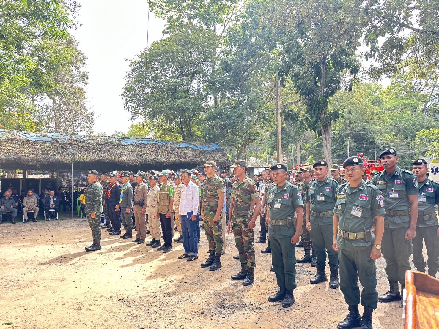 ร่วมพิธีเปิดการฝึกอบรมการบรรเทาสาธารณภัยร่วม