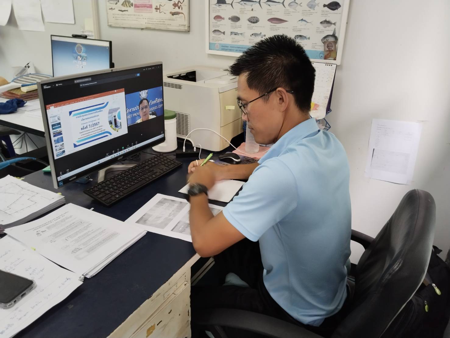 ประชุมคณะกรรมการขับเคลื่อนนโยบายของกรมประมง (FisheriesCo-ordinator;FC) จังหวัดศรีสะเกษ..คลิก