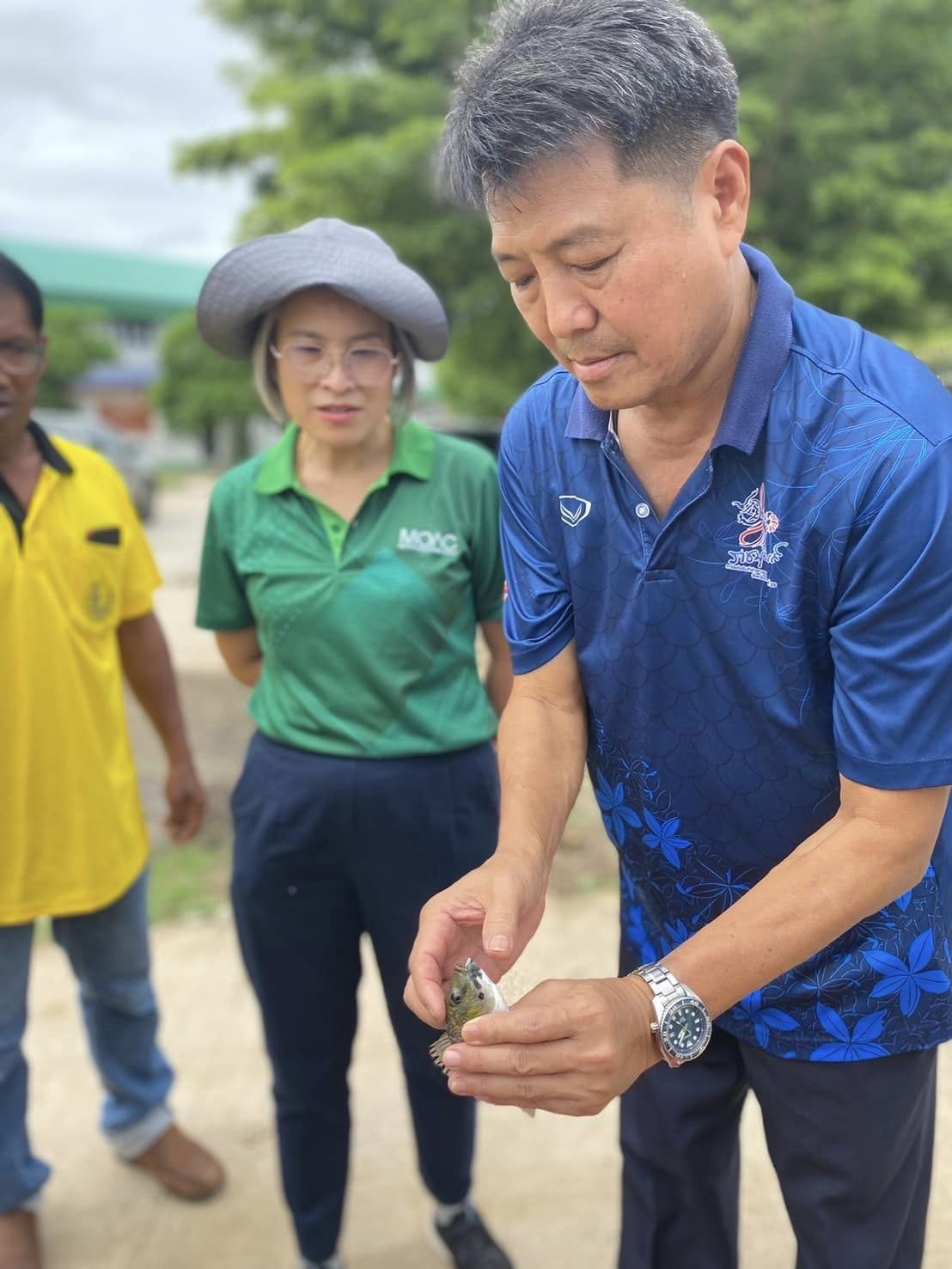 ลงพื้นที่ตรวจสอบการแพร่ระบาดของปลาหมอคางดำ ตามแผนการแก้ไขปัญหาการแพร่ระบาดของปลาหมอคางดำในจังหวัดราชบุรี..คลิก