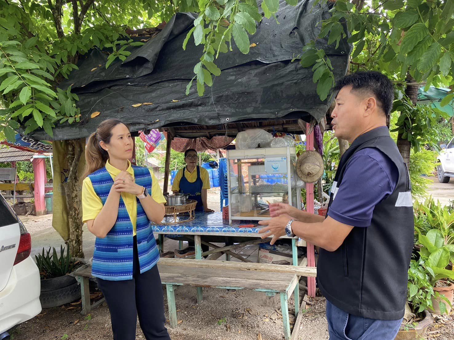ลงพื้นที่ตรวจสอบการแพร่ระบาดของปลาหมอคางดำ ตามแผนการแก้ไขปัญหาการแพร่ระบาดของปลาหมอคางดำในจังหวัดราชบุรี
