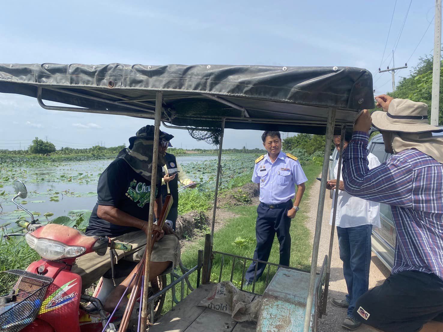 ลงพื้นที่สำรวจการแพร่ระบาดของปลาหมอคางดำ พื้นที่อำเภอโพธาราม