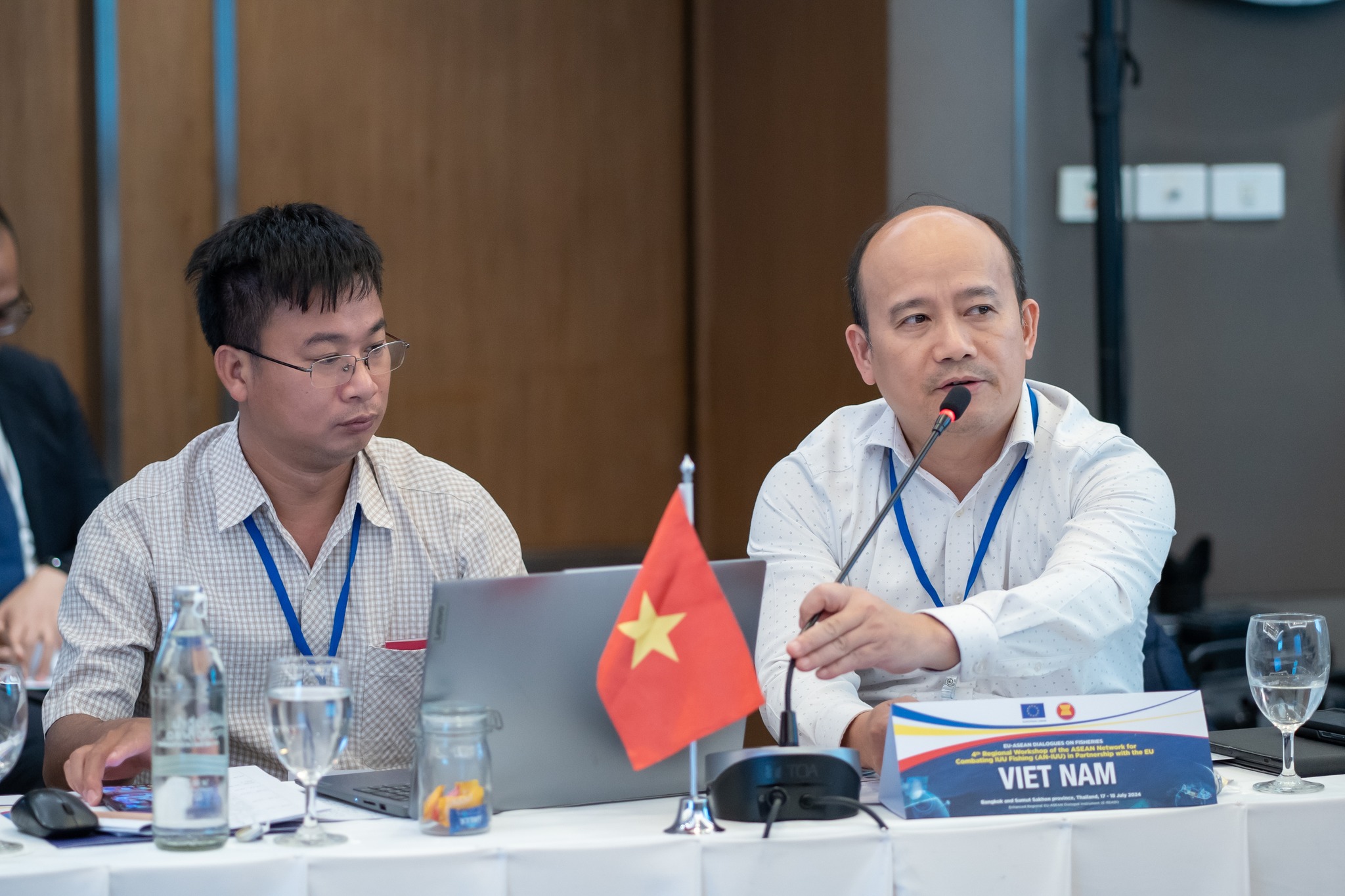 On the 17th of July, 2024, Mr. Choltisak Chawpaknum, the Director of the Fisheries Foreign Affairs Division, acting on behalf of the Director-General of the Department of Fisheries, chaired the 4th Regional Workshop of the ASEAN Network for Combating IUU Fishing (AN-IUU) in partnership with the EU...คลิก