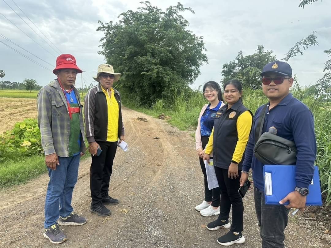 ตรวจสอบพื้นที่เพื่อขออนุญาตปรับปรุงผิวจราจรเดิมและวางท่อระบายน้ำ ขององค์การบริหารส่วนตำบลวังมหากร..คลิก