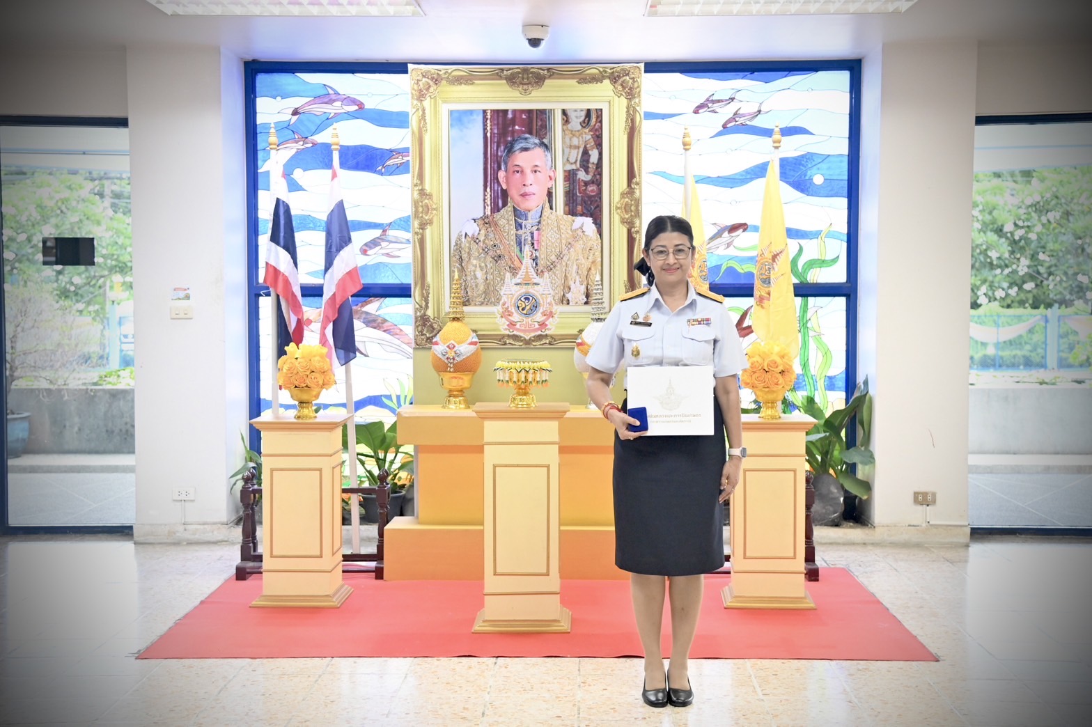 รองอธิบดีกรมประมง รับปีกฝนหลวงพิเศษพระราชทาน กรมฝนหลวงและการบินเกษตร ประจำปี พ.ศ. 2567..คลิก