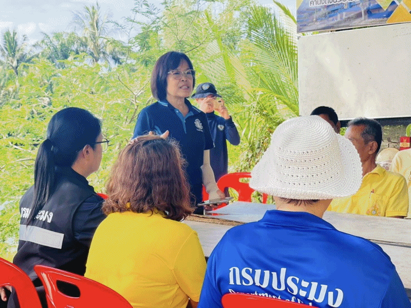 หน่วยงานของกรมประมงจังหวัดชุมพร (FC) จัดกิจกรรม “ลงแขก ลงคลอง