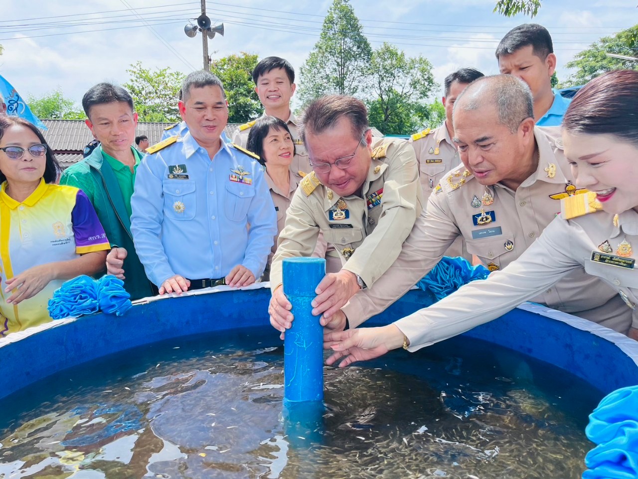 กิจกรรมปล่อยพันธุ์สัตว์น้ำเฉลิมพระเกียรติ สมเด็จพระนางเจ้าสิริกิติ์ พระบรมราชีนาถ พระราชชนนีพันปีหลวง 12 สิงหาคม 2567 ในวันที่ 21 สิงหาคม 2567