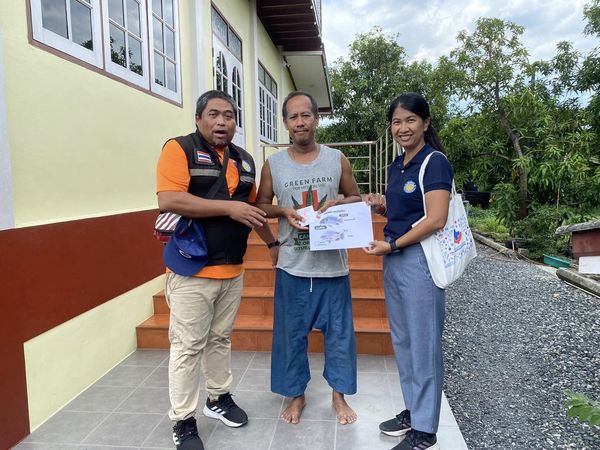 สำนักงานประมงพื้นที่กรุงเทพมหานคร ลงพื้นที่ให้บริการแก่เกษตรกร และประชาสัมพันธ์การเฝ้าระวังการแพร่ระบาดของปลาหมอคางดำ