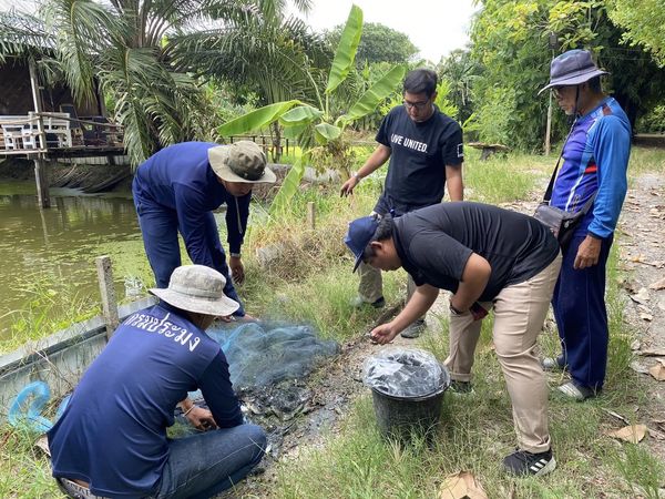 สำนักงานประมงพื้นที่กรุงเทพมหานครลงพื้นที่ให้บริการเกษตรกร และสำรวจพื้นที่เฝ้าระวังการแพร่ระบาดปลาหมอคางดำ