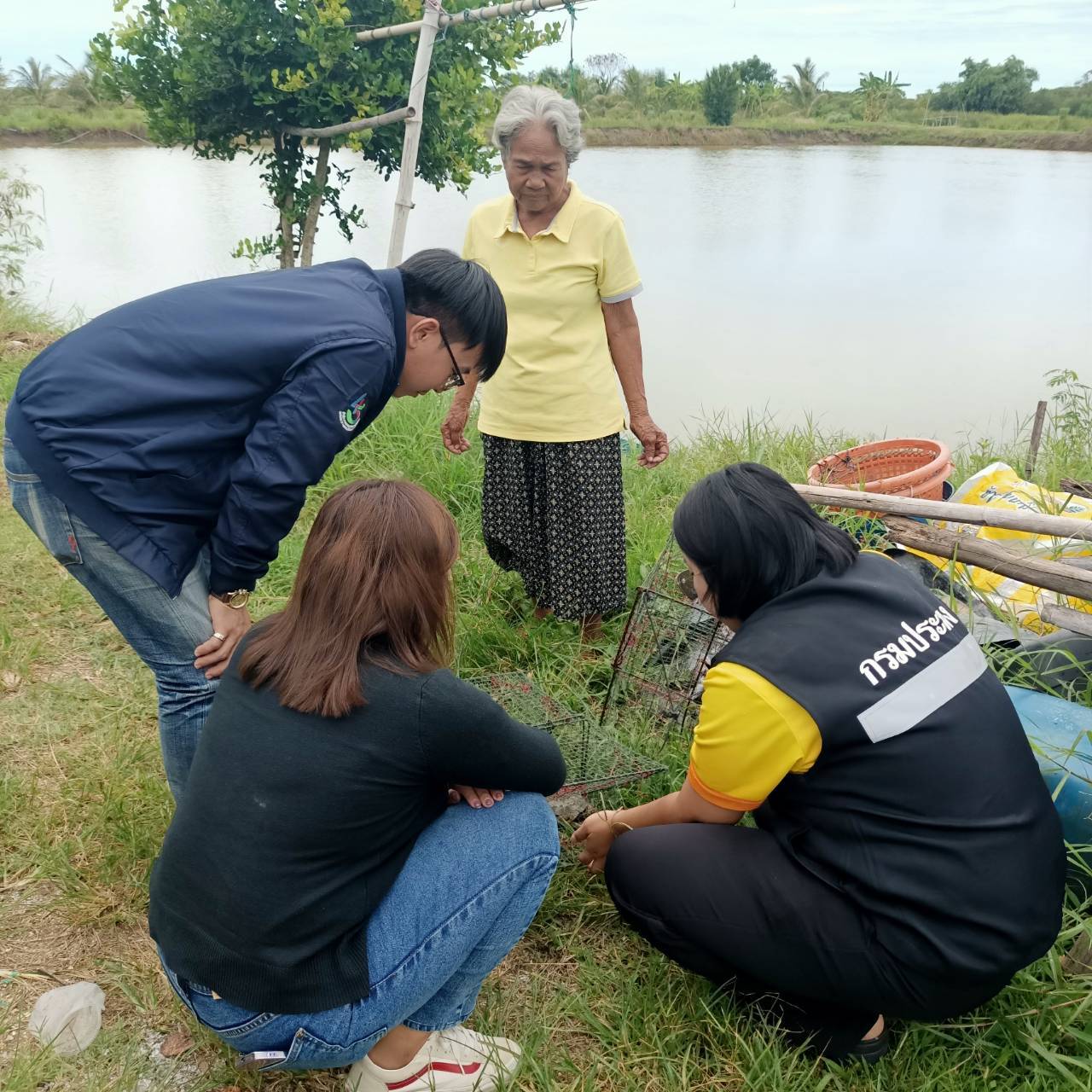 สำนักงานเศรษฐกิจการเกษตร ได้ติดตามประเมินผลโครงการระบบส่งเสริมการเกษตรแบบแปลงใหญ่ ณ ศาลาสำนักปฏิบัติธรรมหลวงปู่ทวด  บ้านหน้าโกฏิ