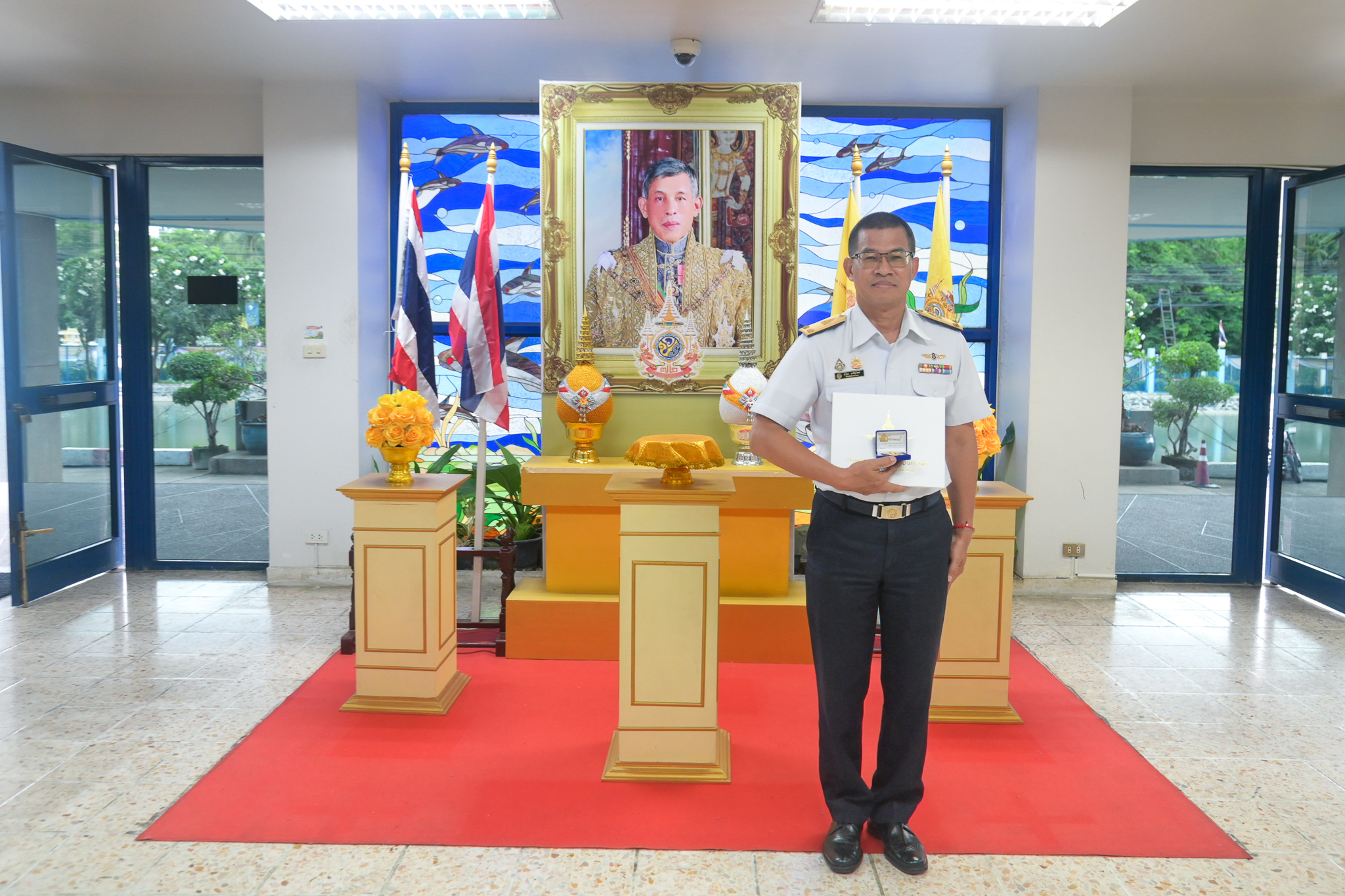 รองอธิบดีกรมประมง รับปีกฝนหลวงพิเศษพระราชทาน กรมฝนหลวงและการบินเกษตร ประจำปี พ.ศ. 2567..คลิก