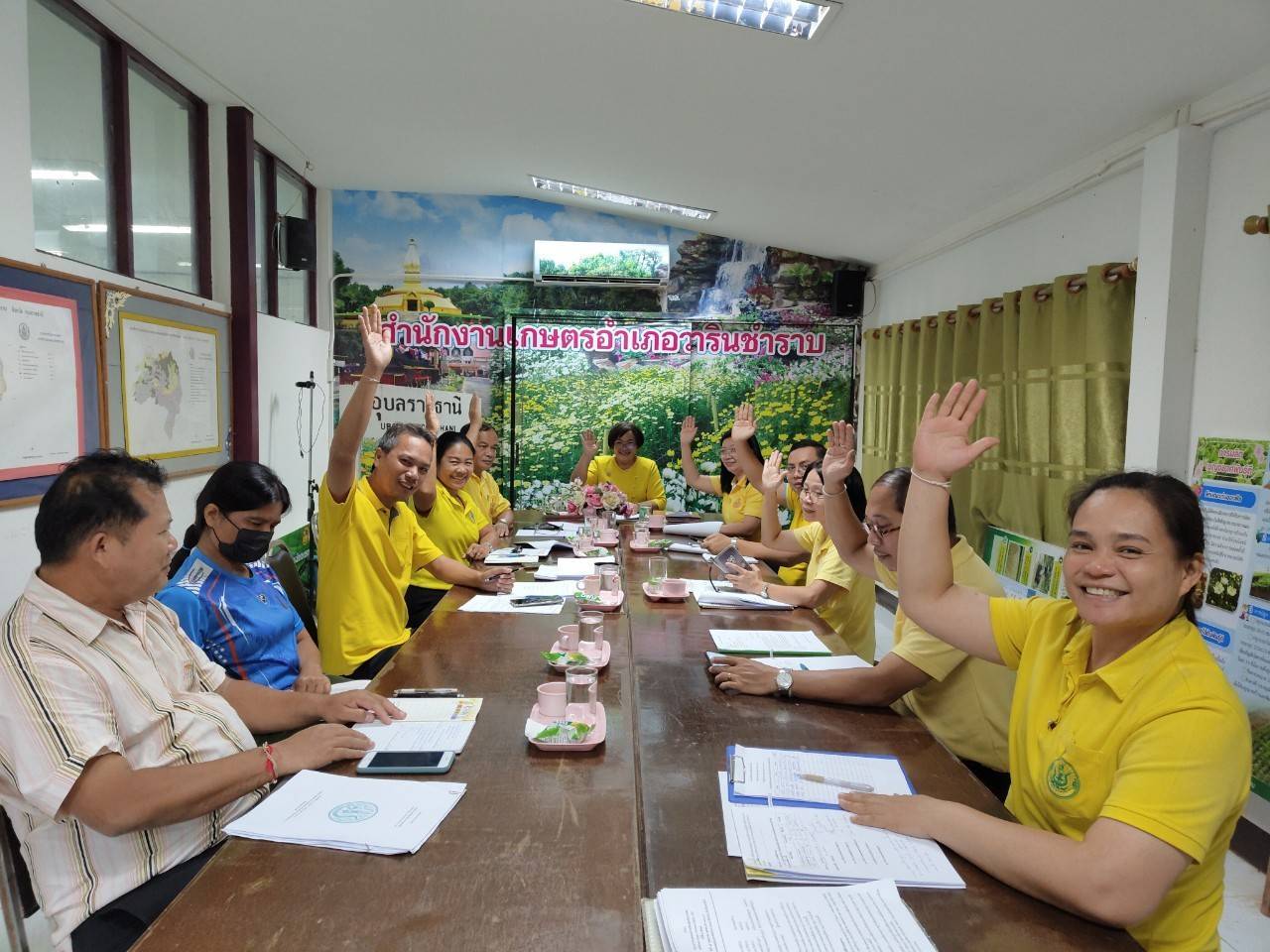 ประมงอำเภอวารินชำราบ ร่วมประชุมคณะทำงาน ขับเคลื่อนด้านการเกษตร ระดับอำเภอ ( Single Command District:SCD)..คลิก