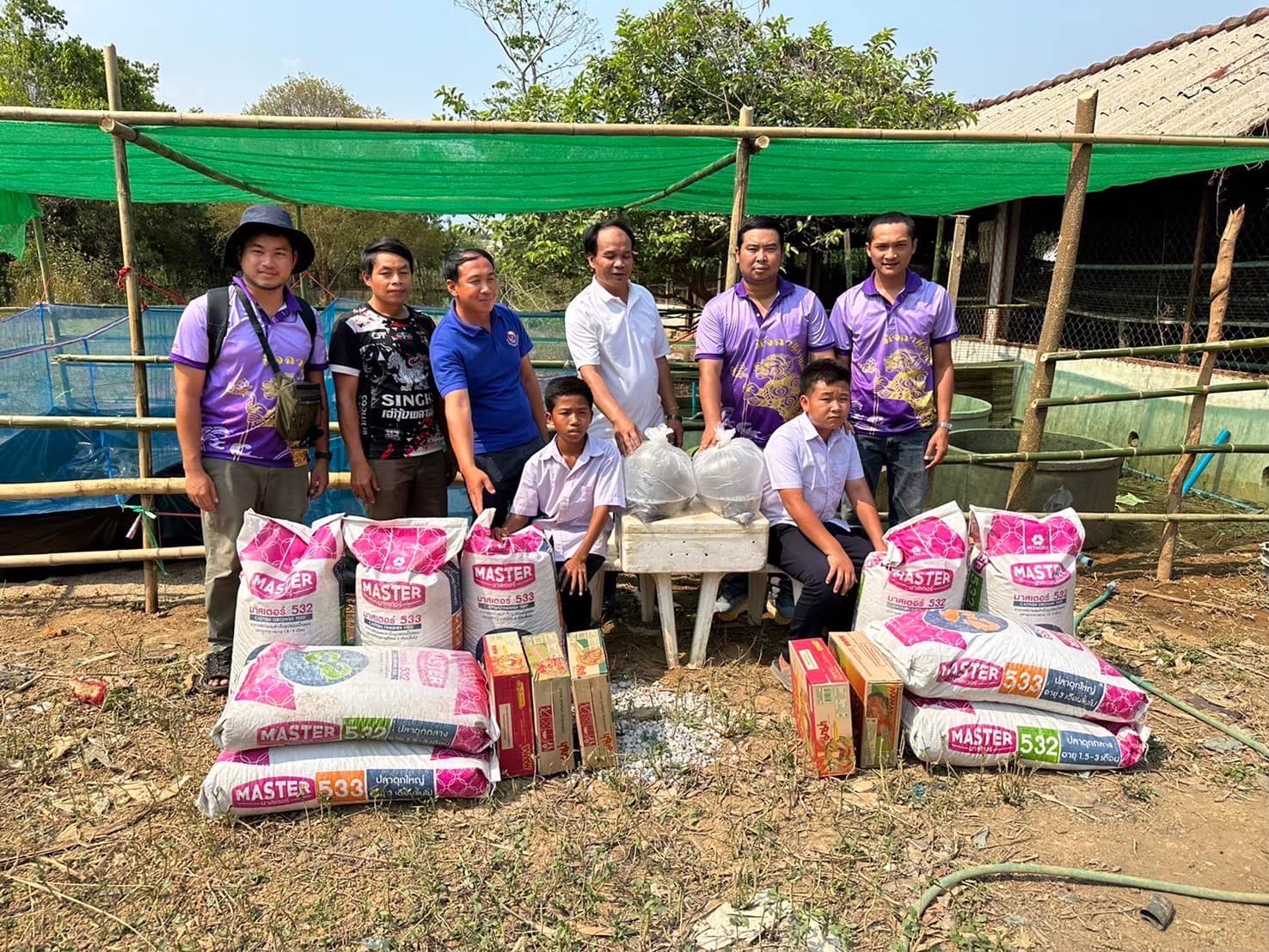ผู้อำนวยการกองโครงการอันเนื่องมาจากพระราชดำริและกิจกรรมพิเศษ ติดตามผลการดำเนินงานการสนับสนุนด้านการประมงในโรงเรียนที่ขอพระราชทานความช่วยเหลือภายใต้โครงการความร่วมมือในการพัฒนาเด็กและเยาวชน ด้านประมงในต่างประเทศ  ณ โรงเรียนสามัญกินนอนชนเผ่าแขวงเวียงจันทน์ สาธารณรัฐประชาธิปไตยประชาชนลาว
