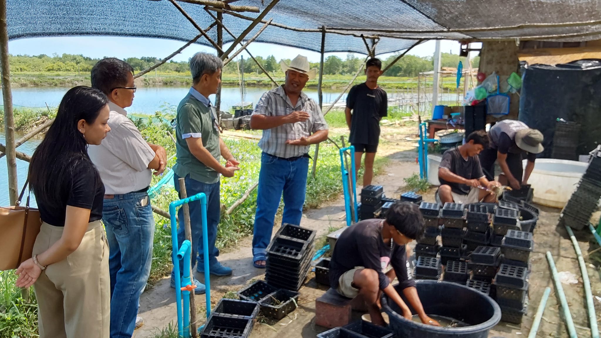 รายงานผลการดำเนินงานจุดการเรียนรู้ส่งเสริมการอนุบาลลูกปูทะเลให้แก่ คณะฝ่ายประชาสัมพันธ์ฯ(บพท.)และตัวแทนจากมูลนิธิปัญญาวุฒิ..คลิก