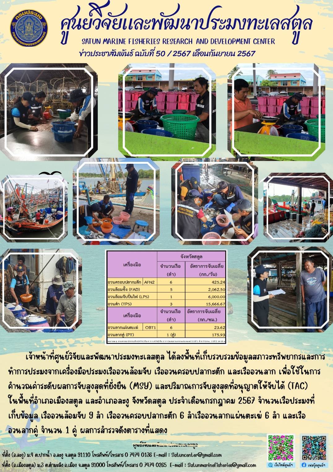 ข่าวประชาสัมพันธ์  ฉบับที่ ๕๐/๒๕๖๗  ประจำเดือนกันยายน  ๒๕๖๗..คลิก