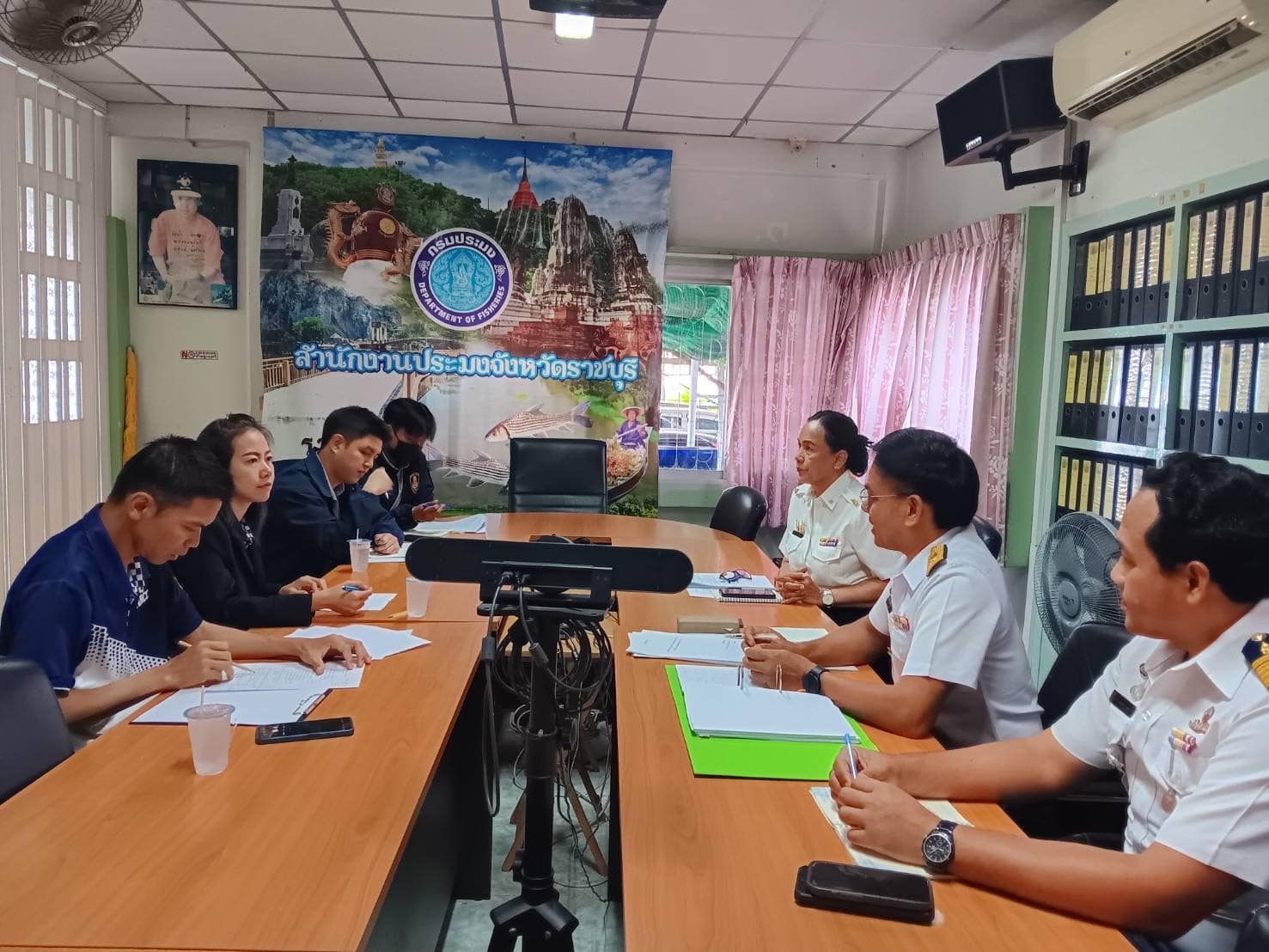 ร่วมต้อนรับเจ้าหน้าที่จากสำนักงานคณะกรรมการป้องกันและปราบปรามการทุจริตแห่งชาติ (ป.ป.ช.) ประจำจังหวัดราชบุรี