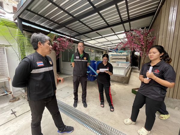 สำนักงานประมงพื้นที่กรุงเทพมหานคร ลงพื้นที่ตรวจประเมินสถานกักกันสัตว์น้ำที่ขอต่ออายุสถานกักกันสัตว์น้ำ ประจำปี 2567