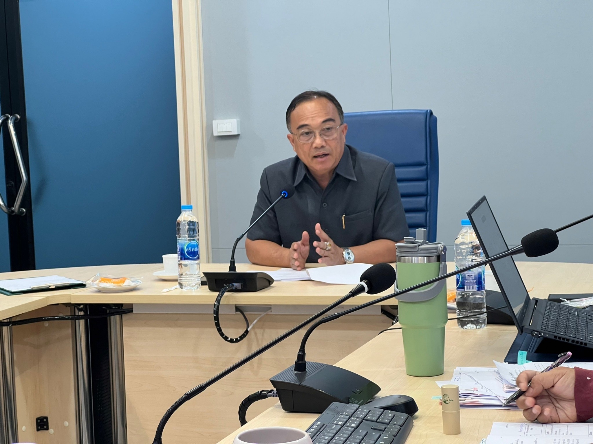 กองวิจัยและพัฒนาการเพาะเลี้ยงสัตว์น้ำจืดจัดประชุมคณะทำงานประเมินผลการควบคุมภายในและประเมินความเสี่ยง โดยมีนายวิศณุพร รัตนตรัยวงศ์ ผู้อำนวยการกองวิจัยและพัฒนาการเพาะเลี้ยงสัตว์น้ำจืด เป็นประธานการประชุม..คลิก