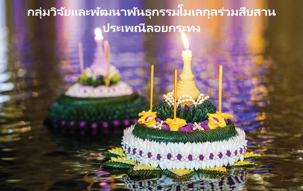 15 พฤศจิกายน 2567 ตรงกับวันขึ้น 15 ค่ำ เดือน 12  กลุ่มวิจัยและพัฒนาพันธุกรรมโมเลกุลร่วมสืบสานประเพณีลอยกระทง