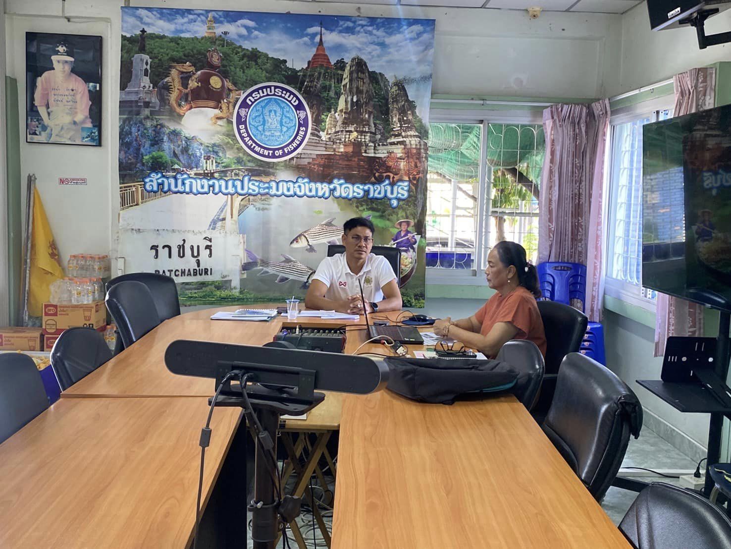 เข้าร่วมประชุมคณะทำงานเพื่อแก้ไขปัญหาการแพร่ระบาดของปลาหมอคางดำระดับพื้นที่