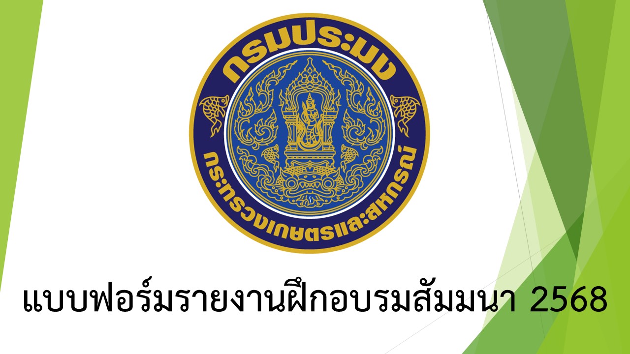 แบบฟอร์มรายงานฝึกอบรมสัมมนา 2568