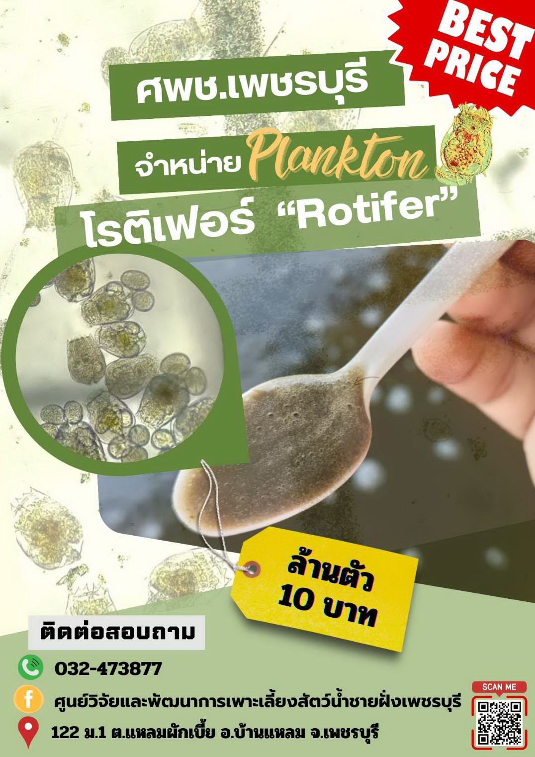 ศพช.พบ จำหน่ายโรติเฟอร์..คลิก