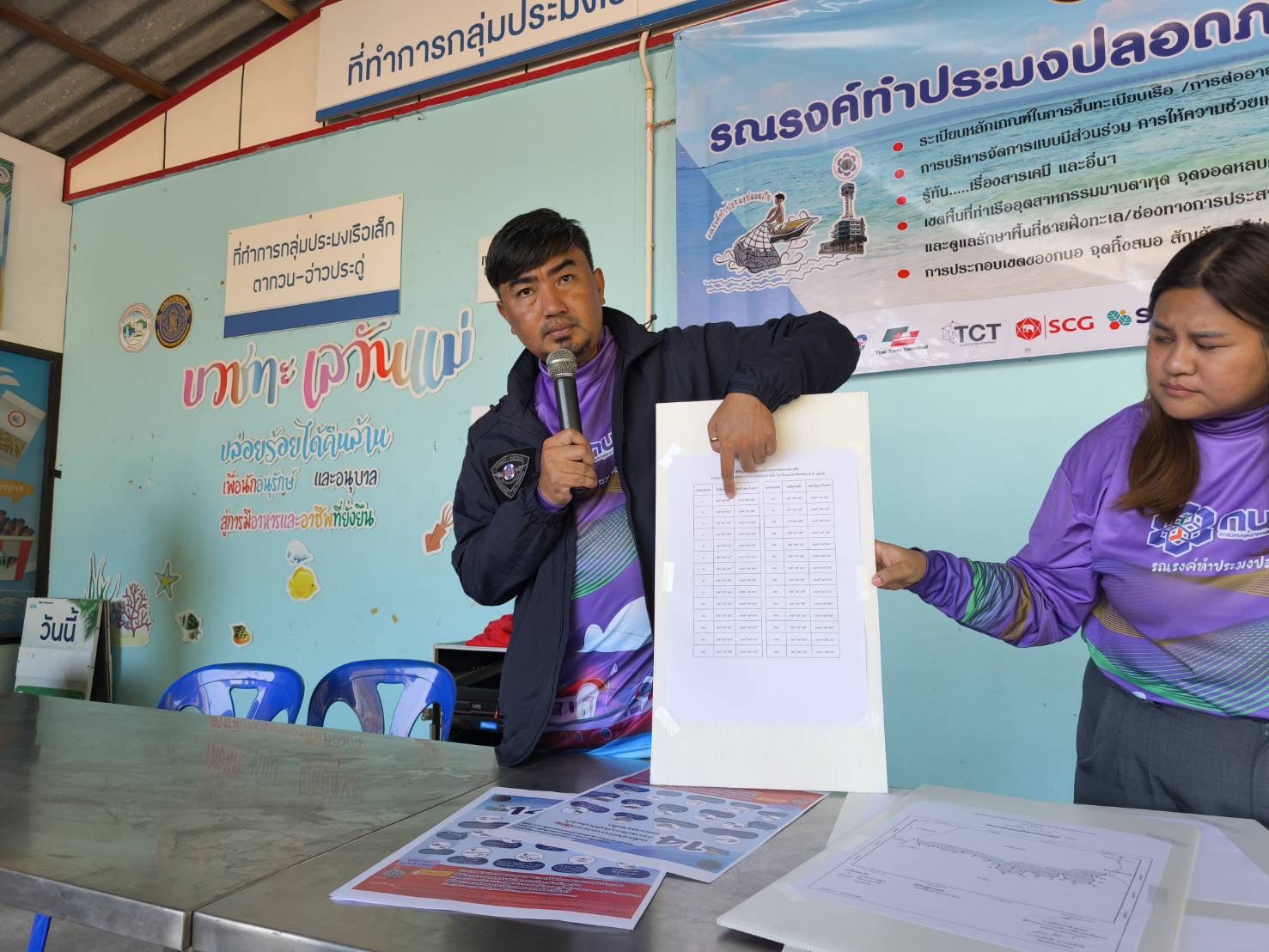 เข้าร่วมโครงการ “รณรงค์ทำประมงปลอดภัย” กับ สำนักงานท่าเรืออุตสาหกรรมมาบตาพุด (สทร.) การนิคมอุตสาหกรรมแห่งประเทศไทย..คลิก