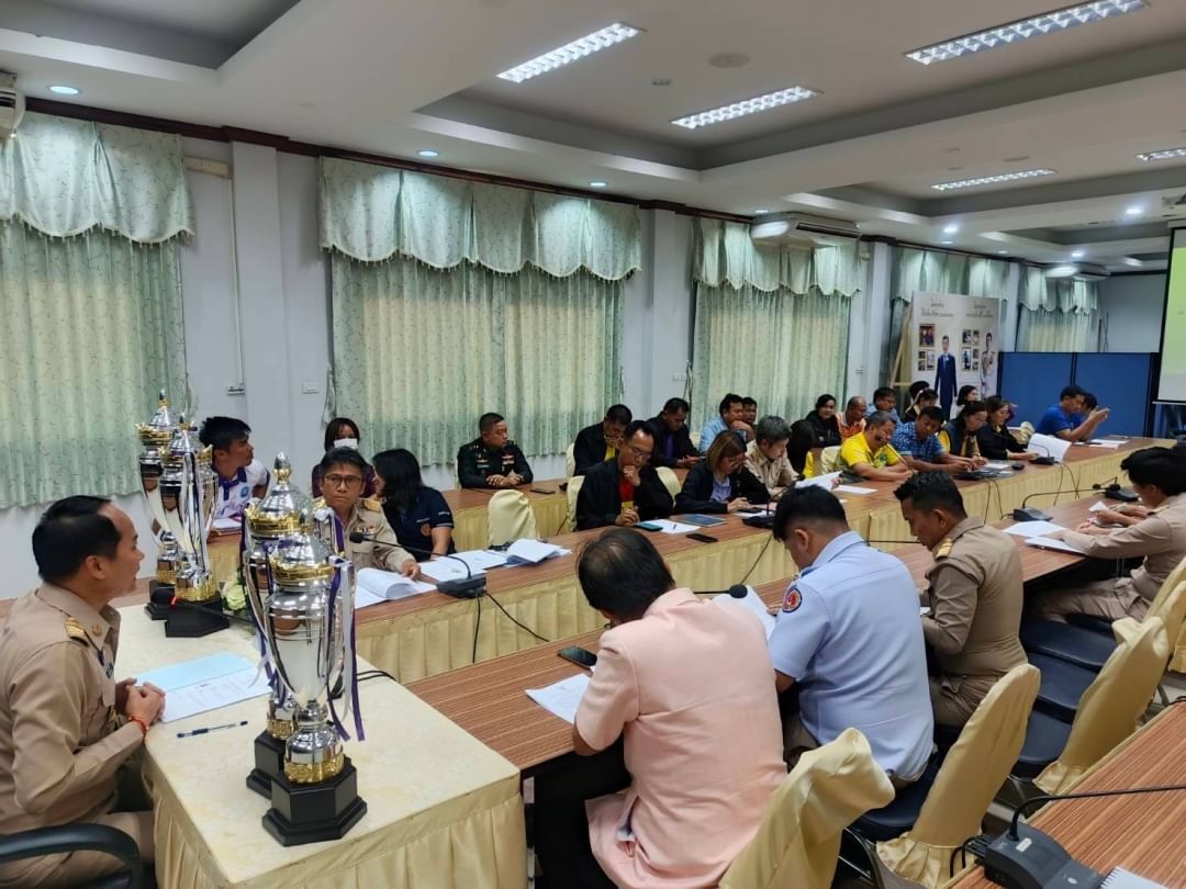ประมงอำเภอหนองบัว ร่วมประชุมการเตรียมความพร้อม การจัดการแข่งขันฟุตบอลประเพณี 