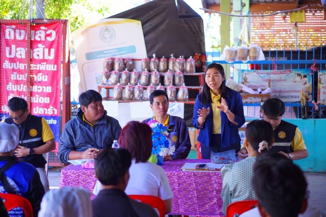 ลงพื้นที่ร่วมกับคณะทำงานขับเคลื่อนโครงการสร้างความเข้มแข็งกลุ่มการบริการประมงในพื้นที่จังหวัดอุบลราชธานี