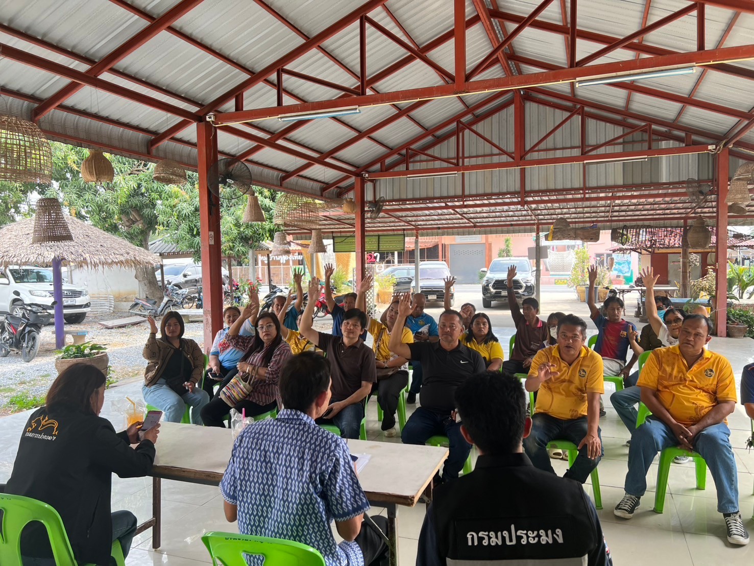 ประชุมชี้แจงโครงการบริหารจัดการทรัพยากรประมง กิจกรรมบริหารจัดการทรัพยากรประมงน้ำจืด ปีงบประมาณ 2568 แหล่งน้ำหนองตาเมฆ อำเภอโพธิ์ทอง..คลิก